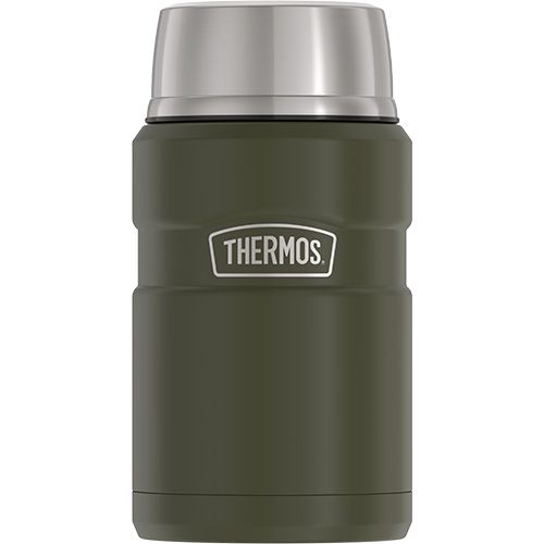 THERMOS Stainless King Vacuum Insulated Food Jar - Matte Army Green - 710 ml