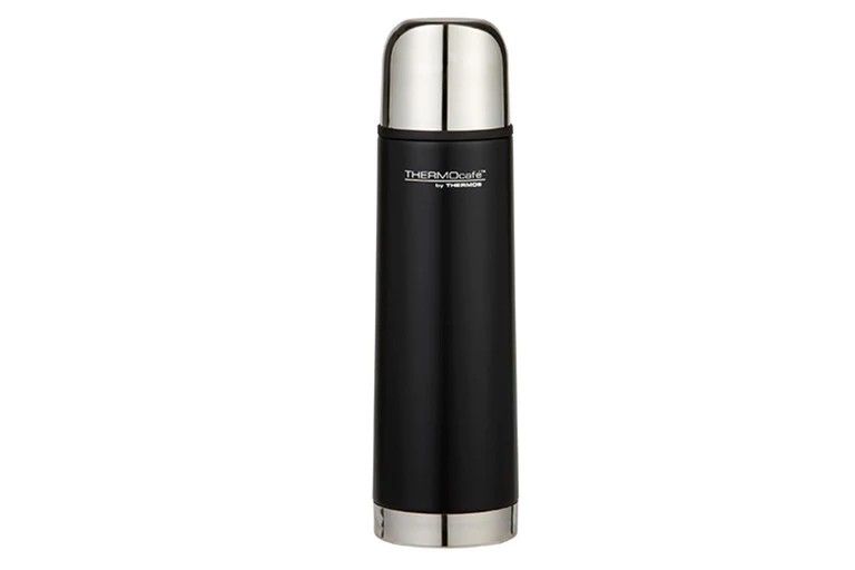 THERMOS THERMOcafe Vacuum Insulated Slimline Flask Matte Black - 1 L - DISC