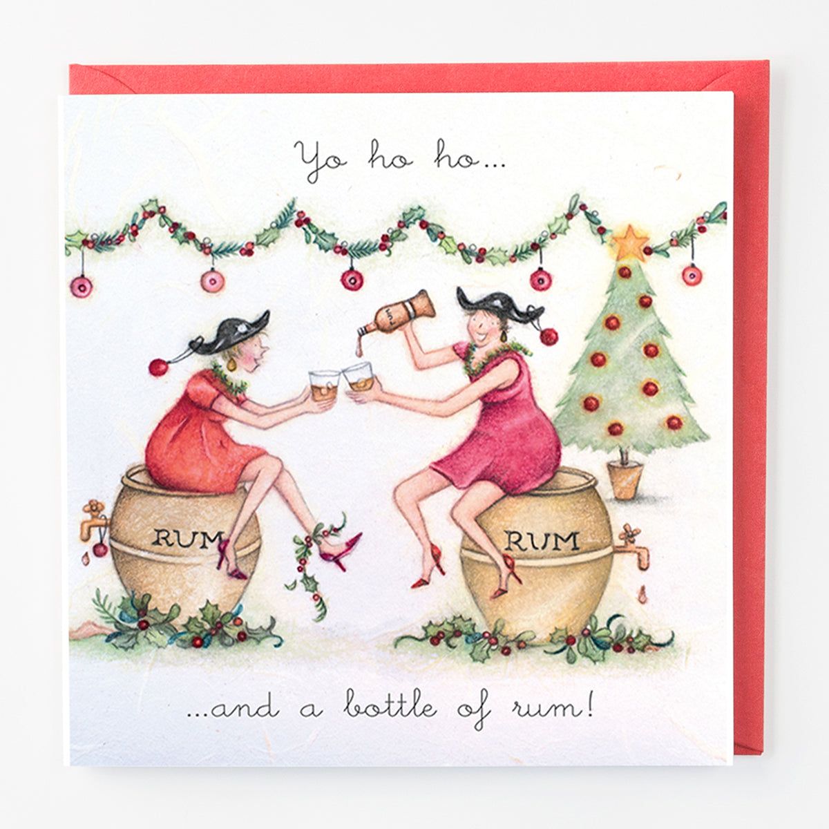 BERNI PARKER DESIGNS Yo Ho Ho Christmas Card