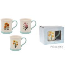 GIBSONS GIFTS Embossed Flower Mug