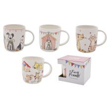 GIBSONS GIFTS Coloured Cat &amp; Dog Mugs