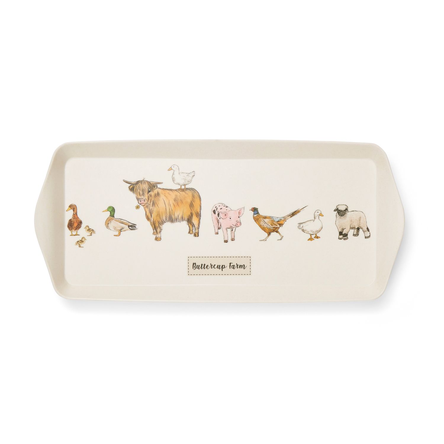 COOKSMART Buttercup Farm - Small Tray Bamboo Mix Fibre