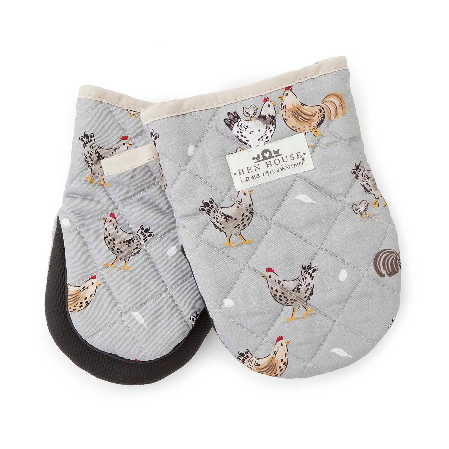 COOKSMART Hen House Lane - 2 Pack Microwave Mini Mitts