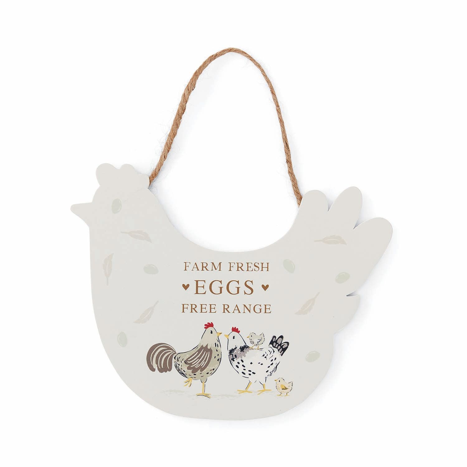 COOKSMART Hen House Lane - Plaque - Hen "Farm Fresh Eggs"