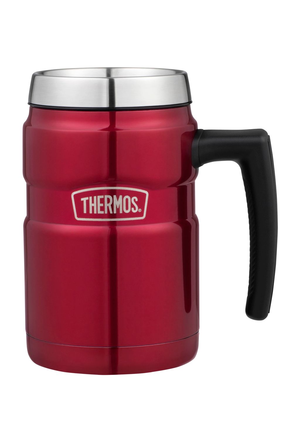 THERMOS Stainless King Stainless Steel Vacuum Insulated Camping Mug - Red - 470 ml