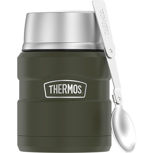 THERMOS Stainless King Vacuum Insulated Food Jar - Matte Army Green - 470 ml