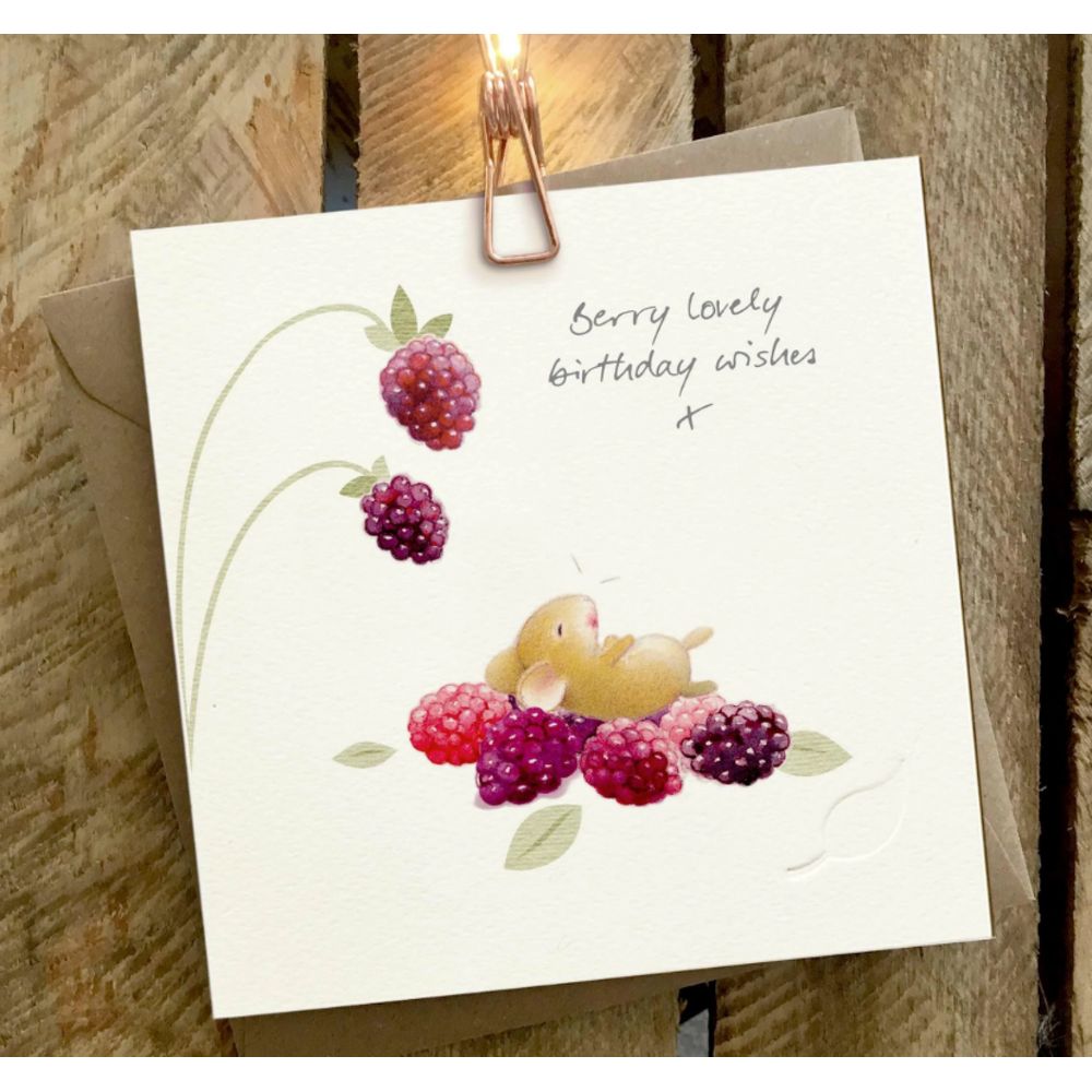 GINGER BETTY LIMITED Berry Lovely Mouse Birthday Card