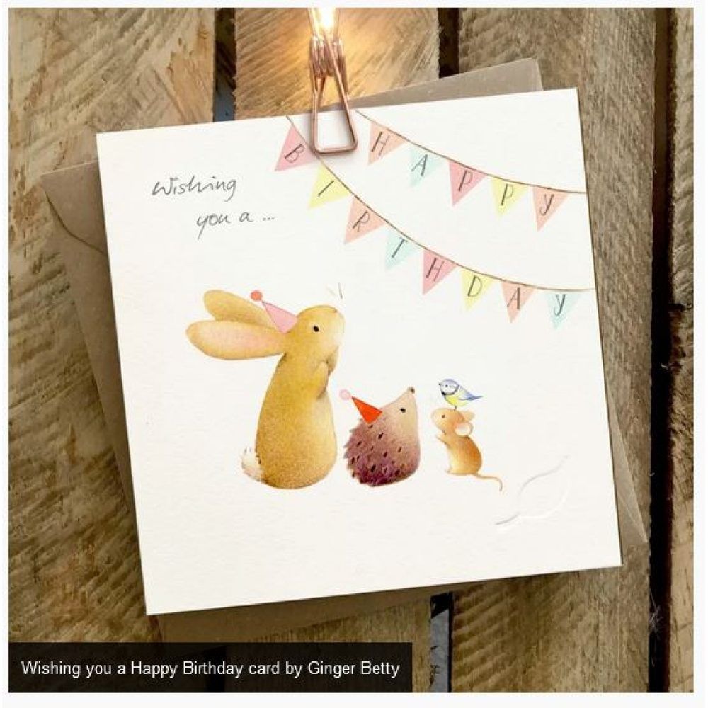 GINGER BETTY LIMITED Woodland Birthday Party Card