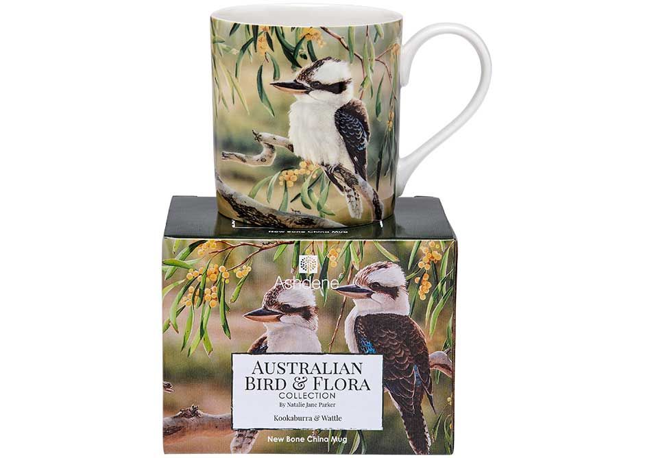 ASHDENE Aus Bird &amp; Flora City Mug - Kookaburra