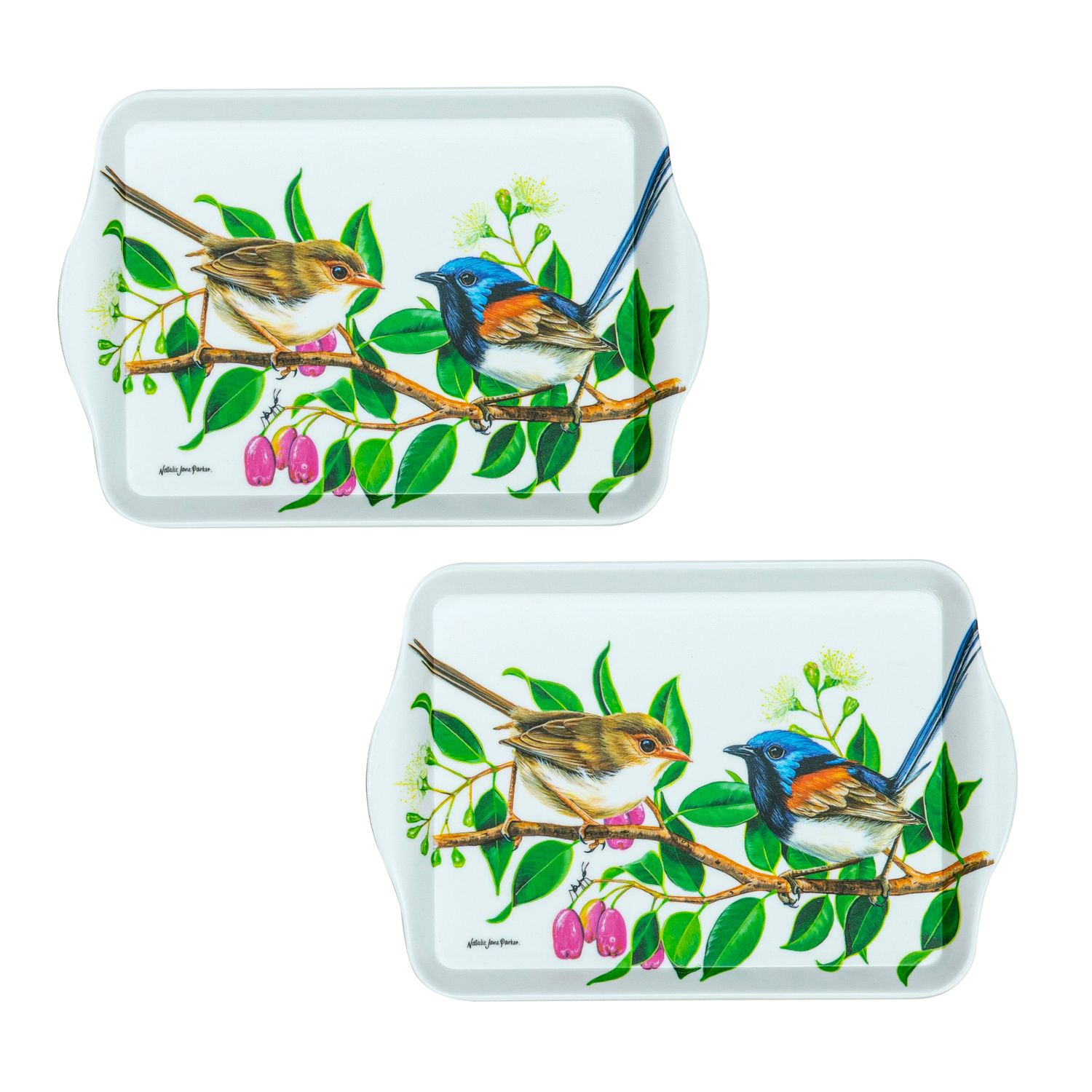 ASHDENE Australian Birds Fairy Wren 2pk Scatter Tray