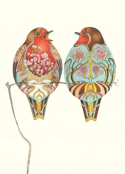 DM COLLECTION Two Robins