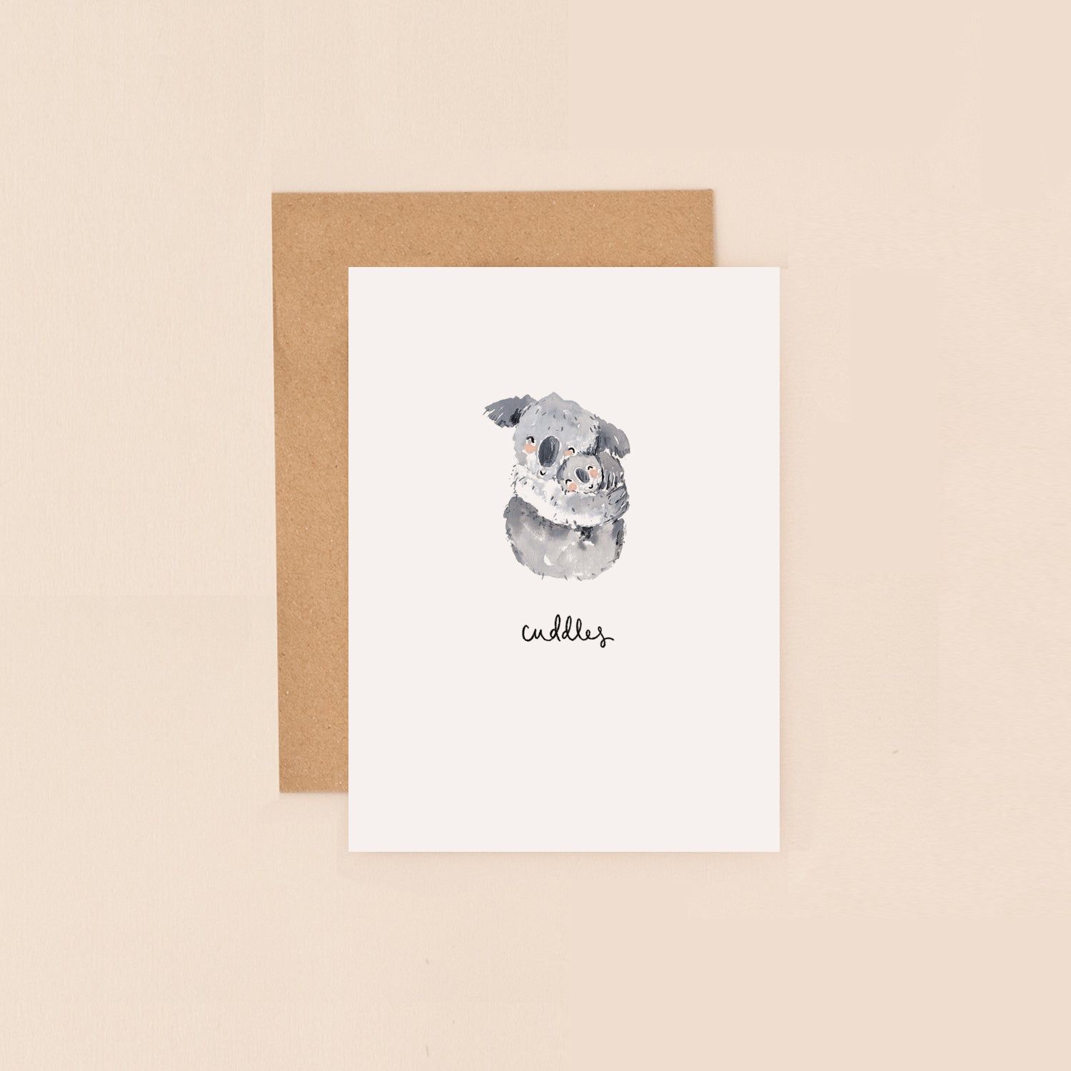 LOUISE MULGREW DESIGNS Koala Cuddles Mini Greeting Card