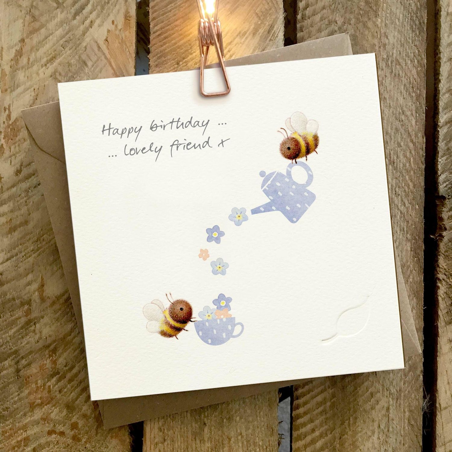 GINGER BETTY LIMITED Lovely Friend Bees &amp; Teacups Birthday Card