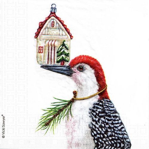 PAPERPRODUCTS DESIGN Vicki Sawyer Fritz Christmas Paper Napkins