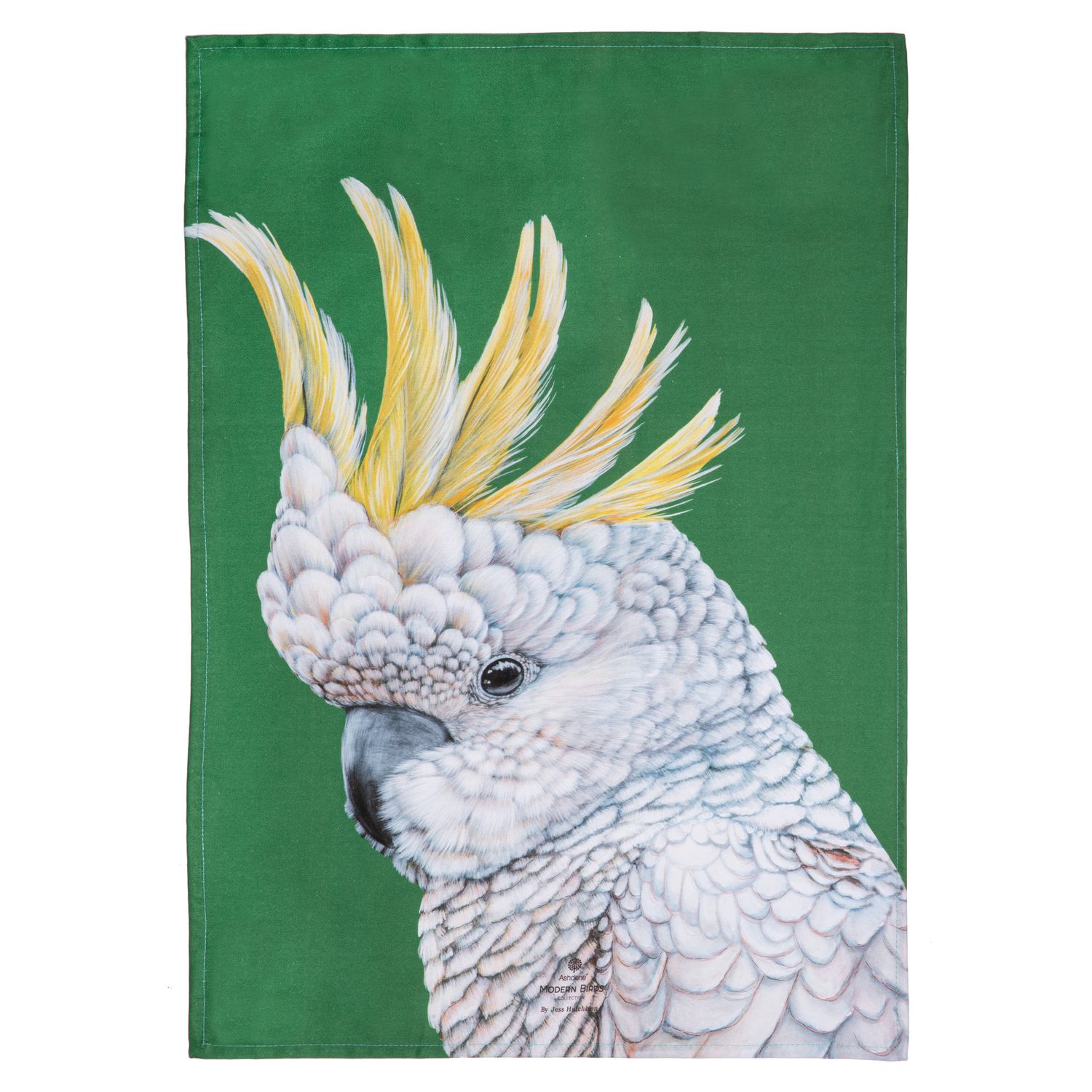 ASHDENE Modern Birds Kitchen Towel - Cockatoo