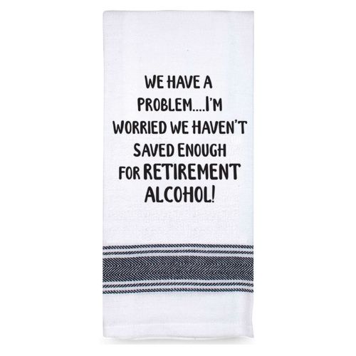 TAMBORIL Funny Sentiments Tea Towel - We Have a Problem