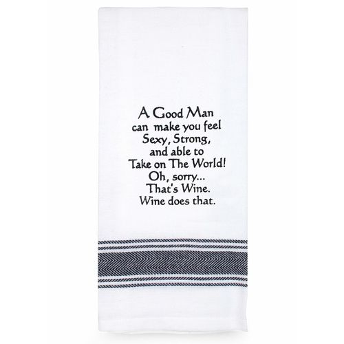 TAMBORIL Funny Sentiments Tea Towel - A Good Man