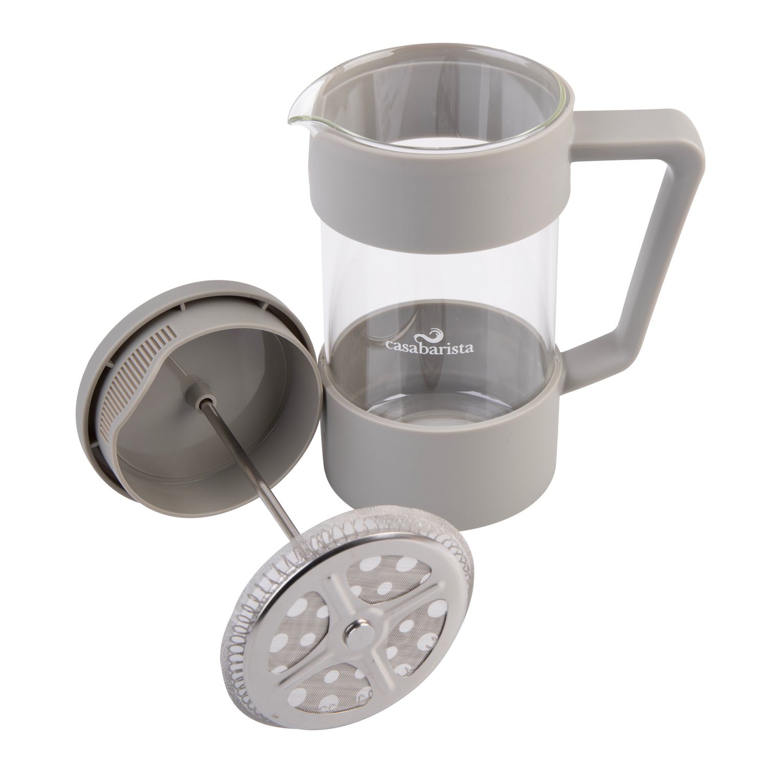 CASABARISTA Oslo Accent Coffee Plunger - Taupe - 5 Cup/600ml