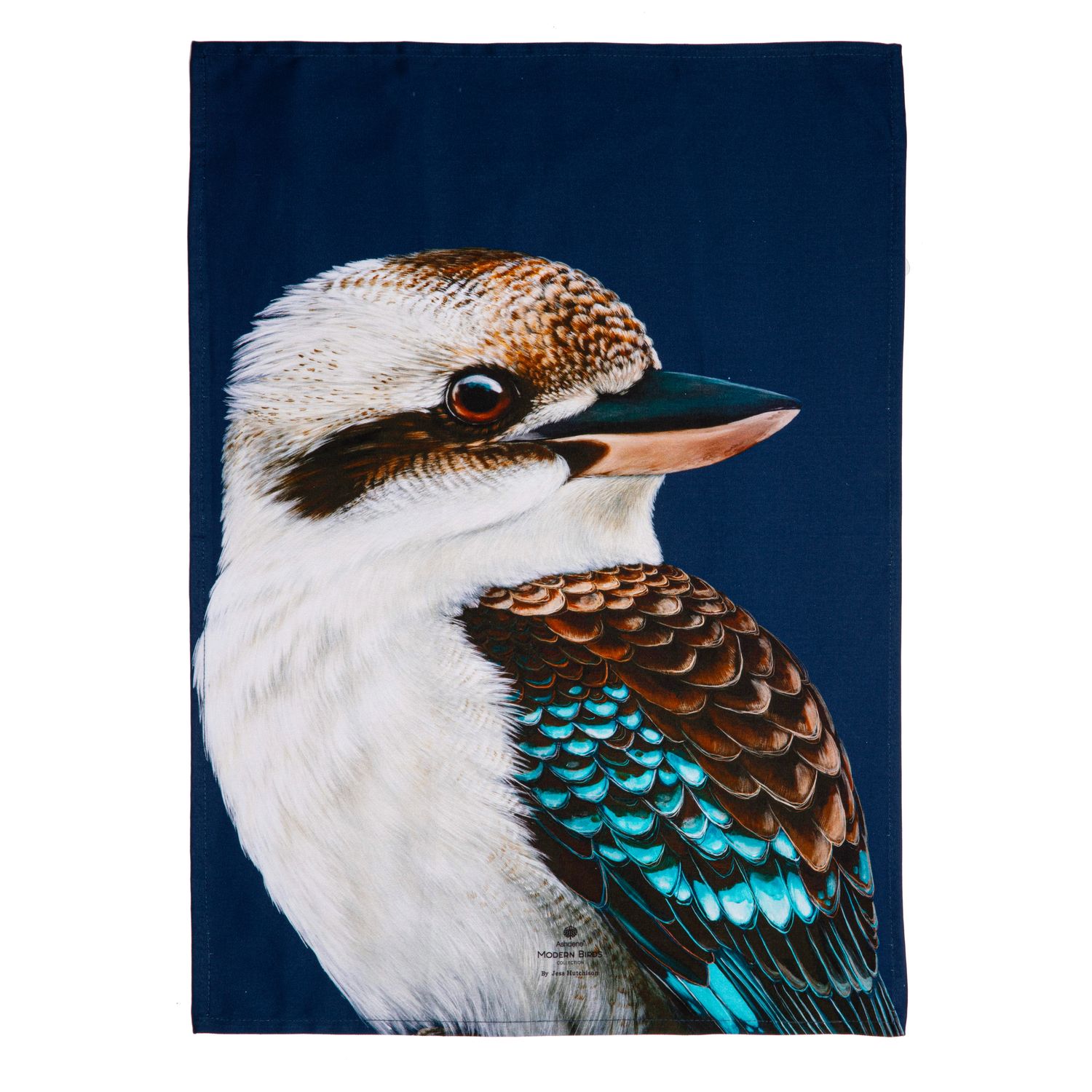 ASHDENE Modern Birds Kitchen Towel - Kookaburra