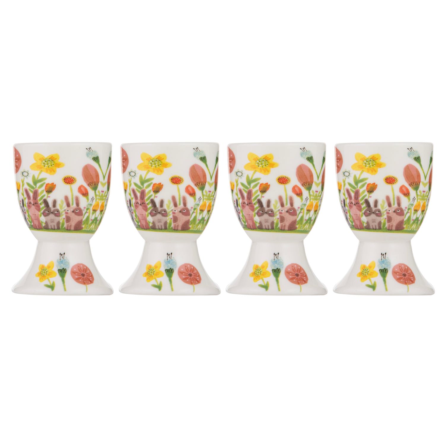 ASHDENE Playful Bunnies 4pk Egg Cup