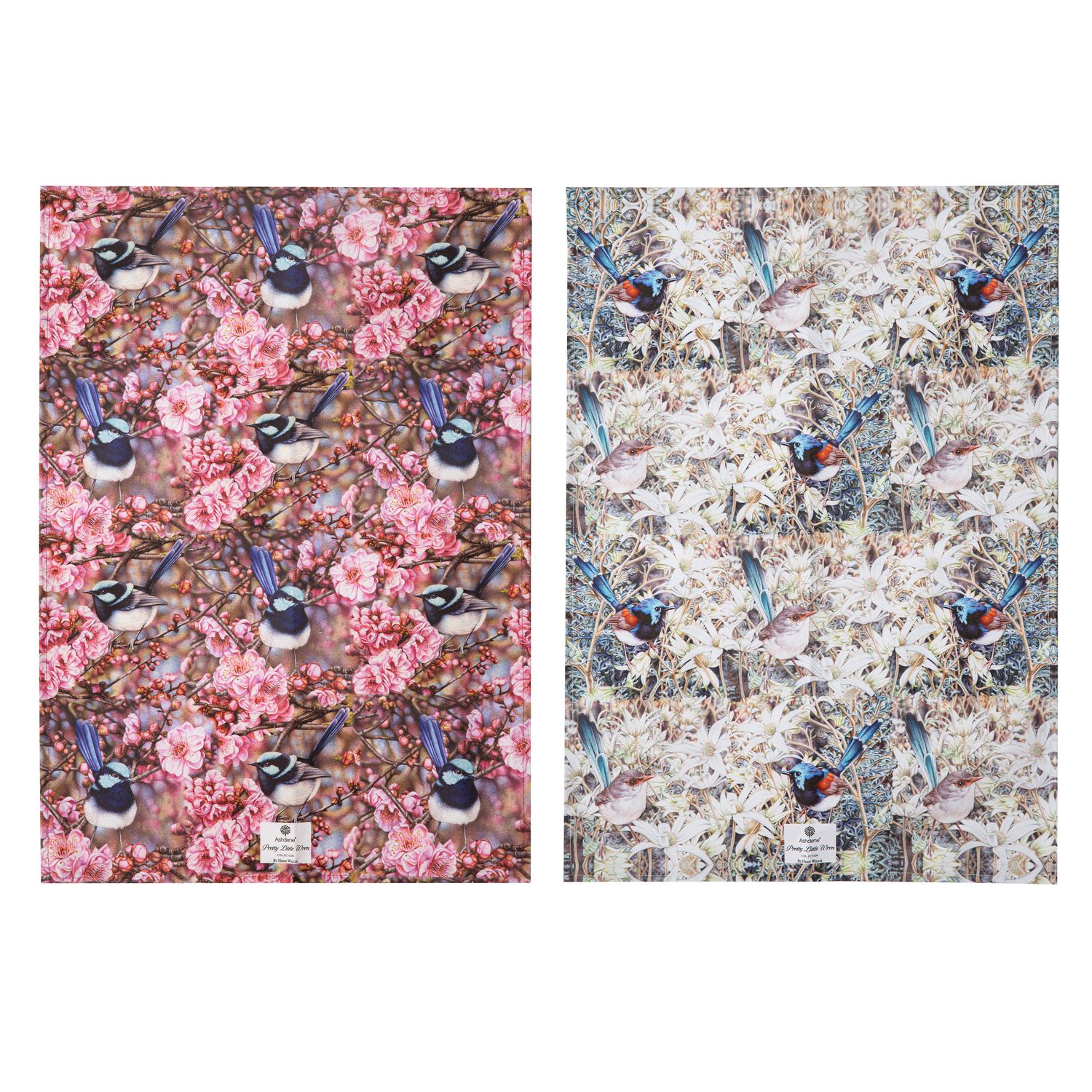 ASHDENE Pretty Little Wren 2pk Kitchen Towel