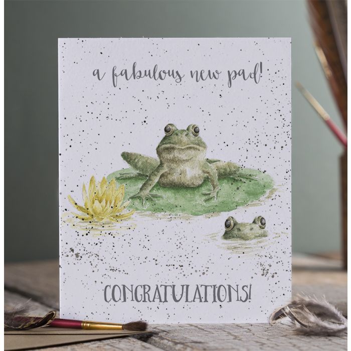 WRENDALE DESIGNS New Pad Frog New Home Card