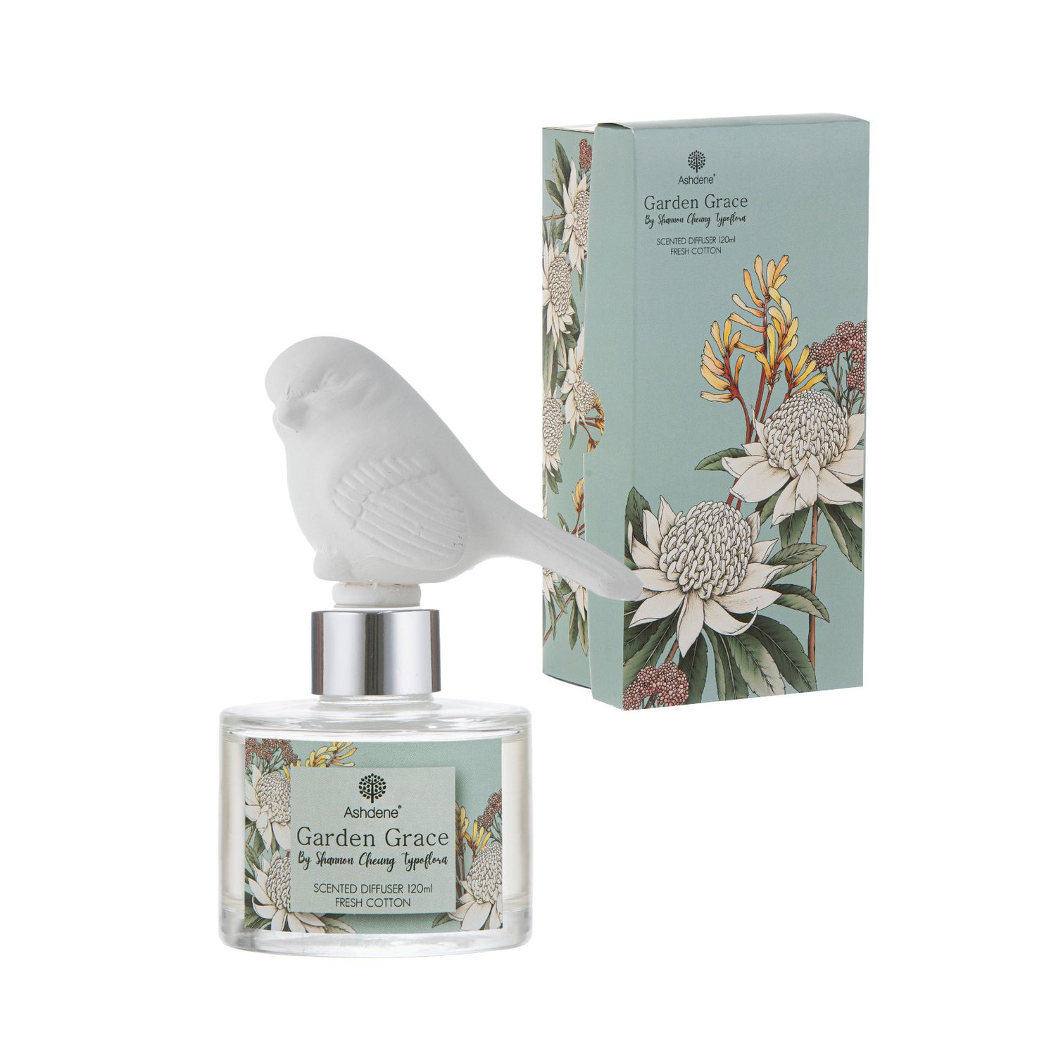 ASHDENE Garden Grace Fresh Cotton Bird Diffuser