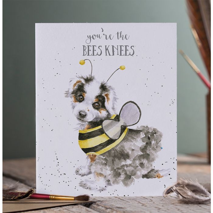 WRENDALE DESIGNS The Bee's Knees Dog Friendship Card