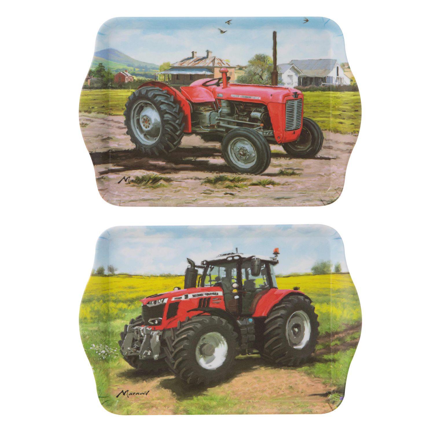 ASHDENE Tractors Then/Now 2pk Scatter Tray - Ford