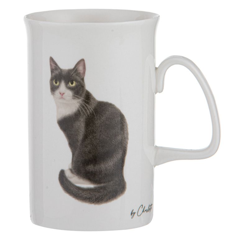 ASHDENE Purrrfect Moments B&amp;W Tuxedo Cat Can Mug