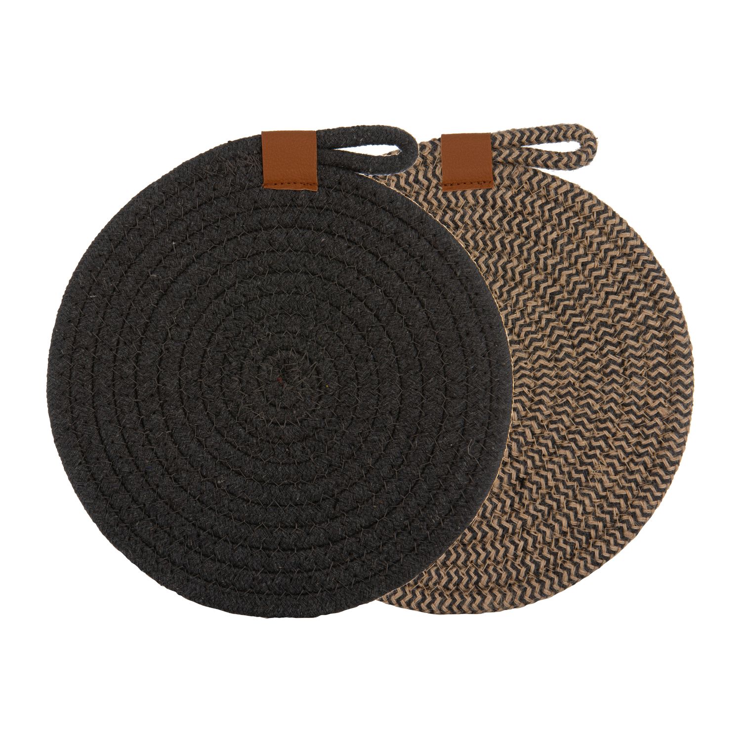 LADELLE Nash Set of 2 Trivets - Charcoal