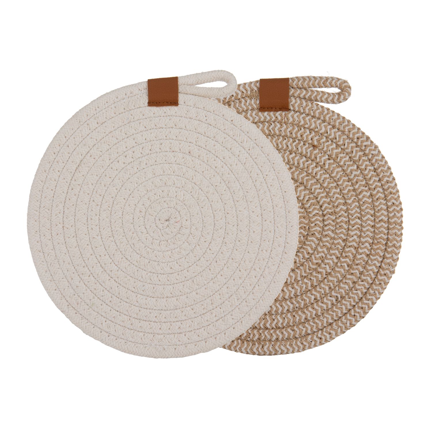 LADELLE Nash Set of 2 Trivets - White