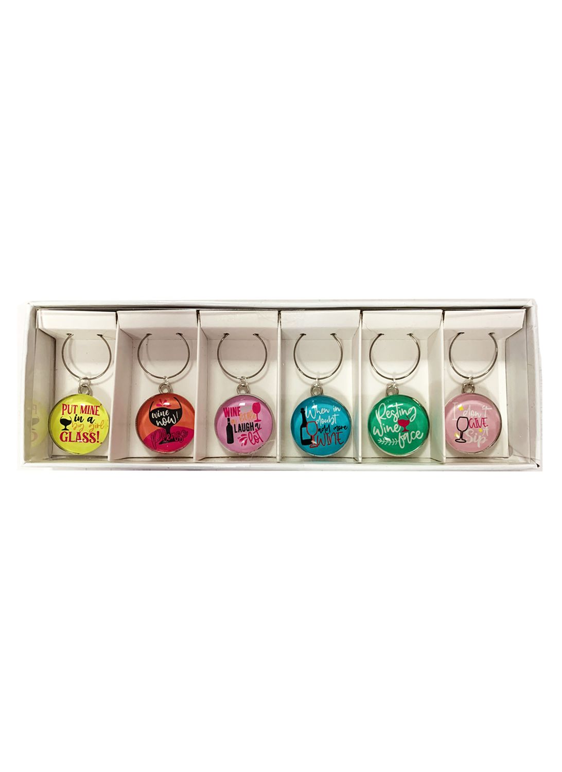 TAMBORIL Colours of Wine Charms - Set of 6