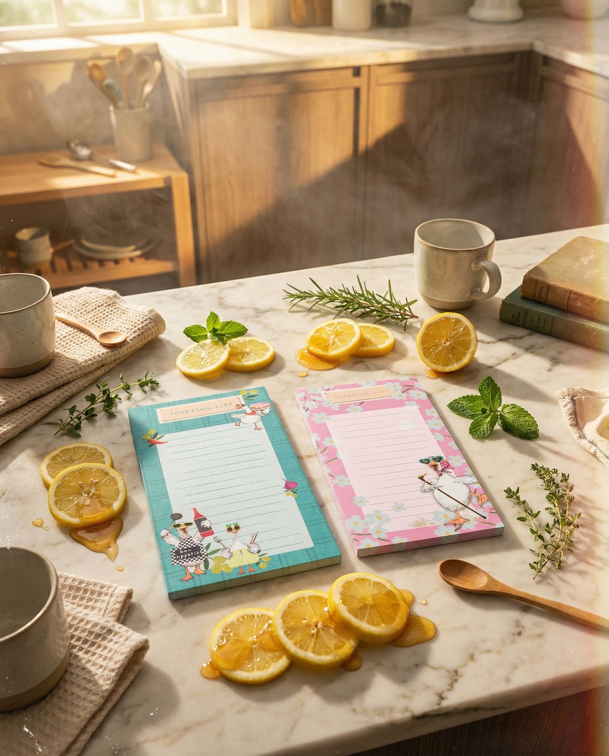 FANCY FARMHOUSE Magnetic List Pad - Pink Shop List