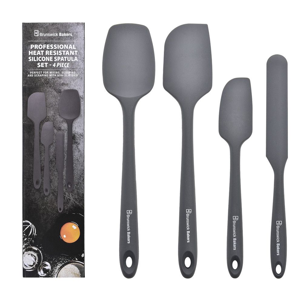 BRUNSWICK BAKERS 28cm Spatulas 28cm Set of 4 - Grey