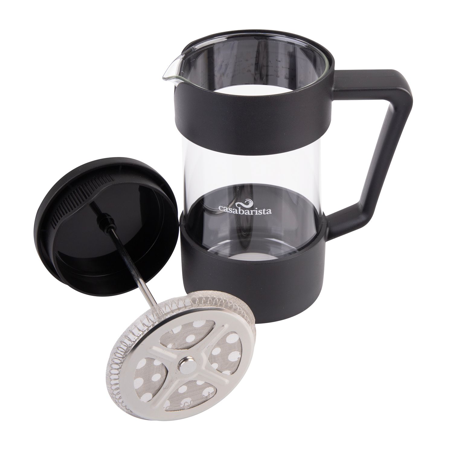 CASABARISTA Oslo Accent Coffee Plunger - Black - 5 Cup/600ml