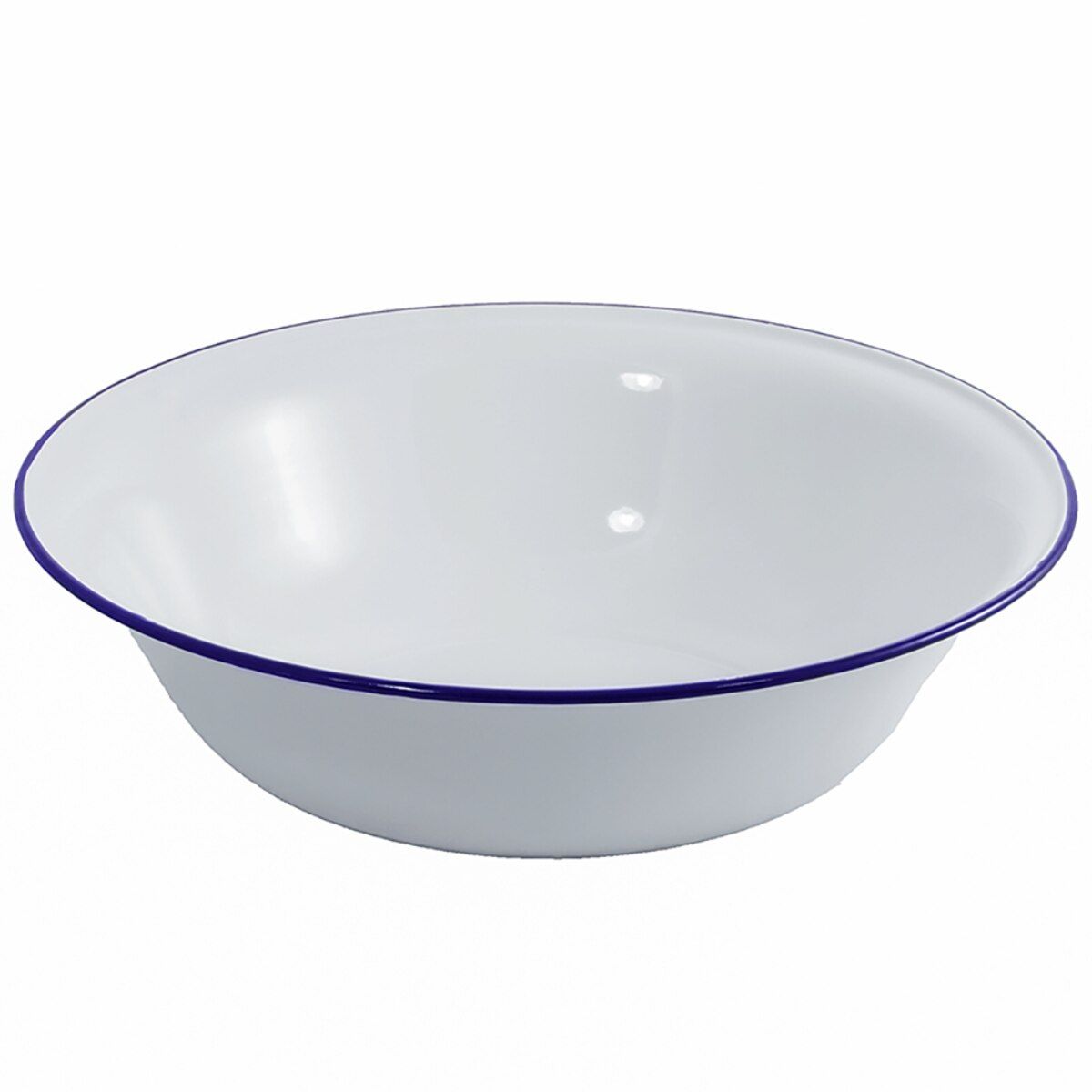 FALCON HOUSEWARES Wash Basin 40cm - White/Blue Rim