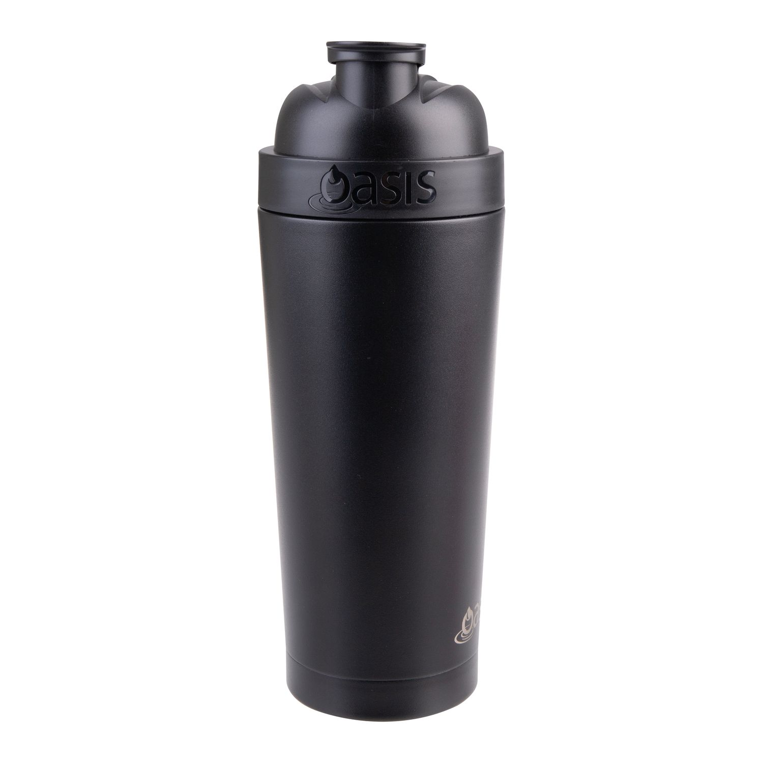 OASIS Stainless Steel Double Wall Protein Shaker - Black