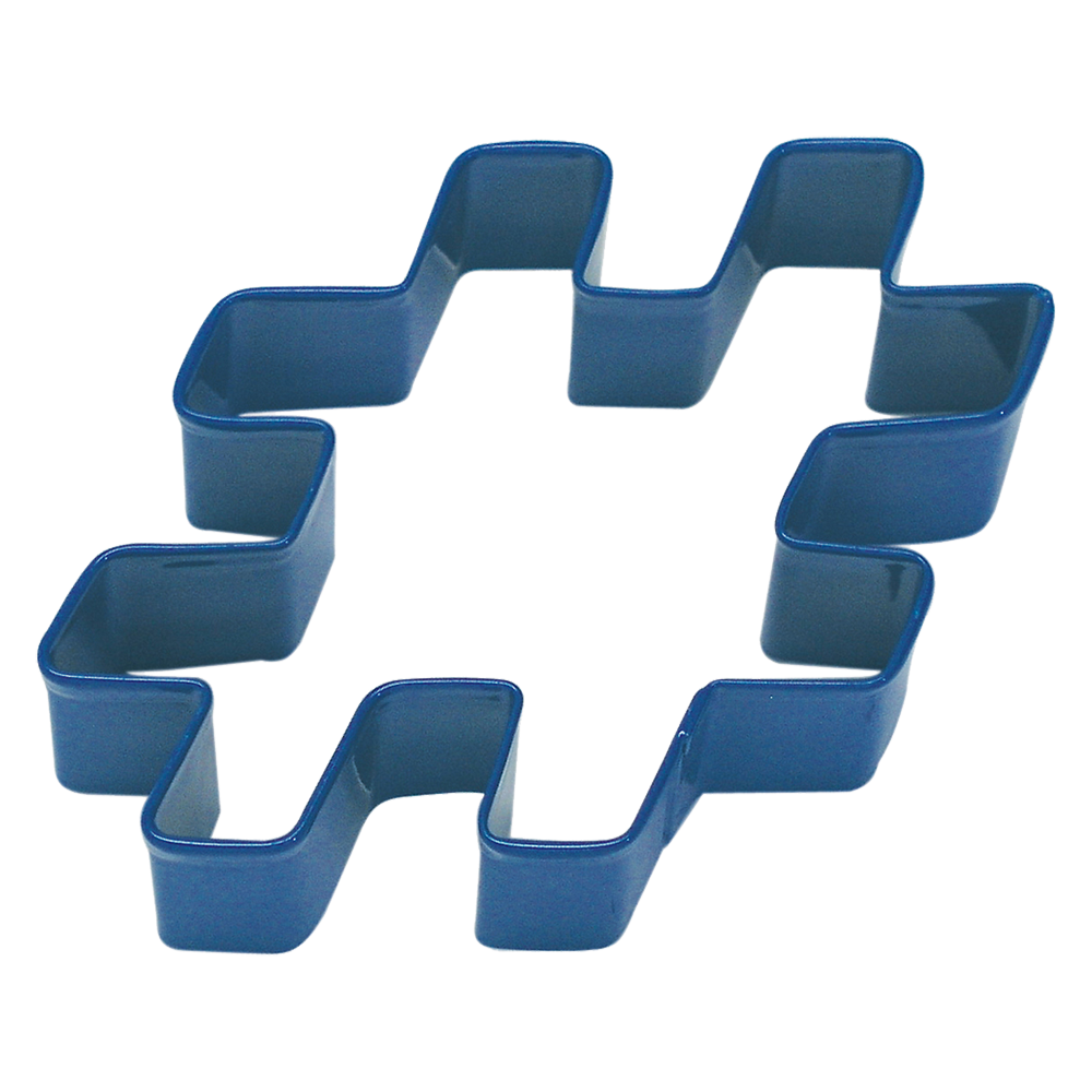 R&amp;M Cookie Cutter - Hashtag 10cm - Navy