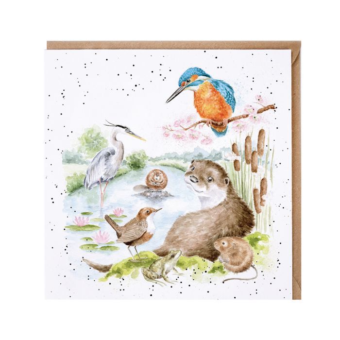WRENDALE DESIGNS The Riverbank Wildlife Greeting Card