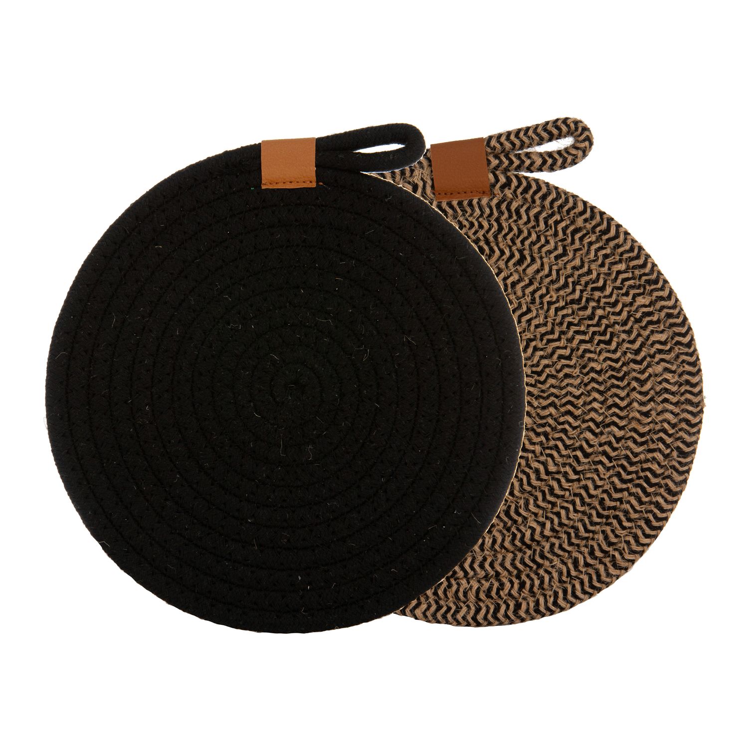 LADELLE Nash Set of 2 Trivets - Black