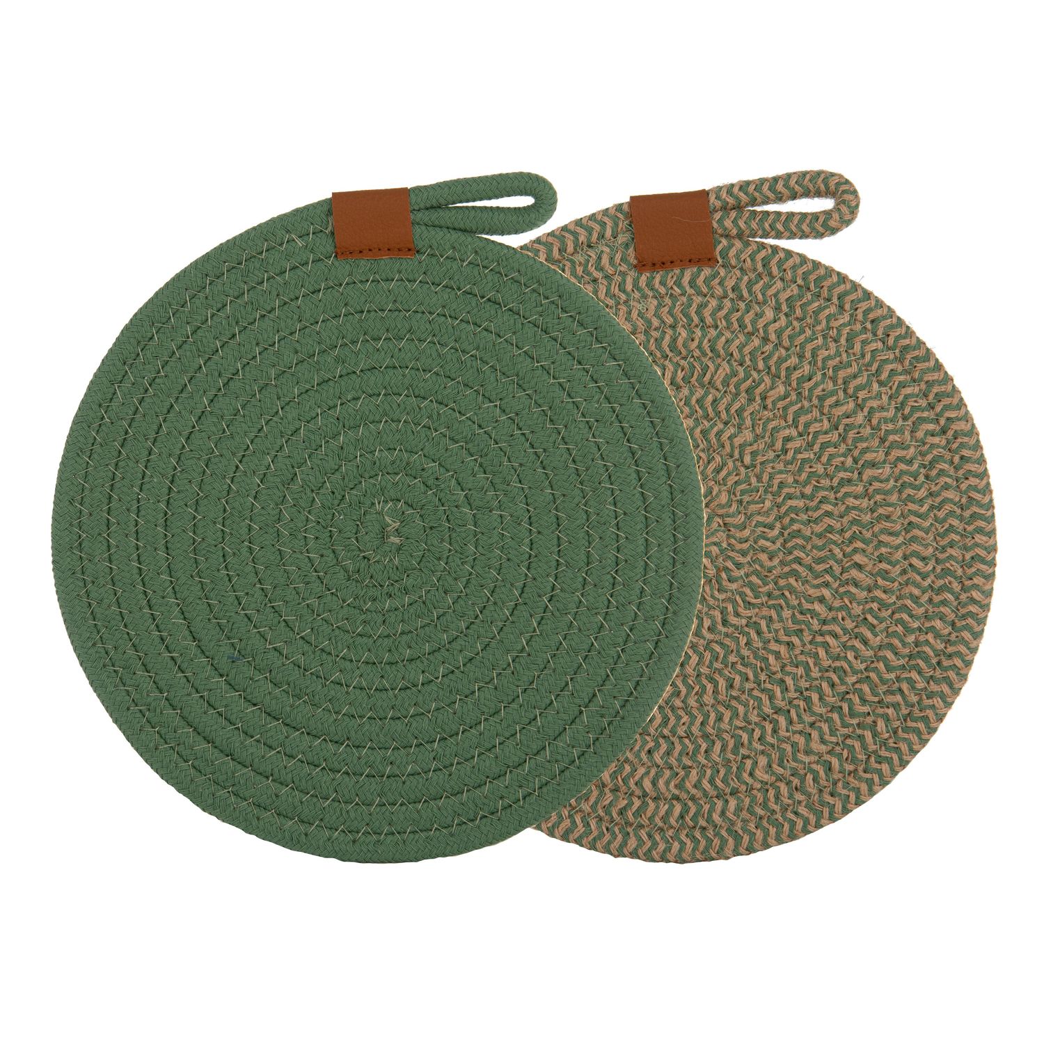 LADELLE Nash Set of 2 Trivets - Green
