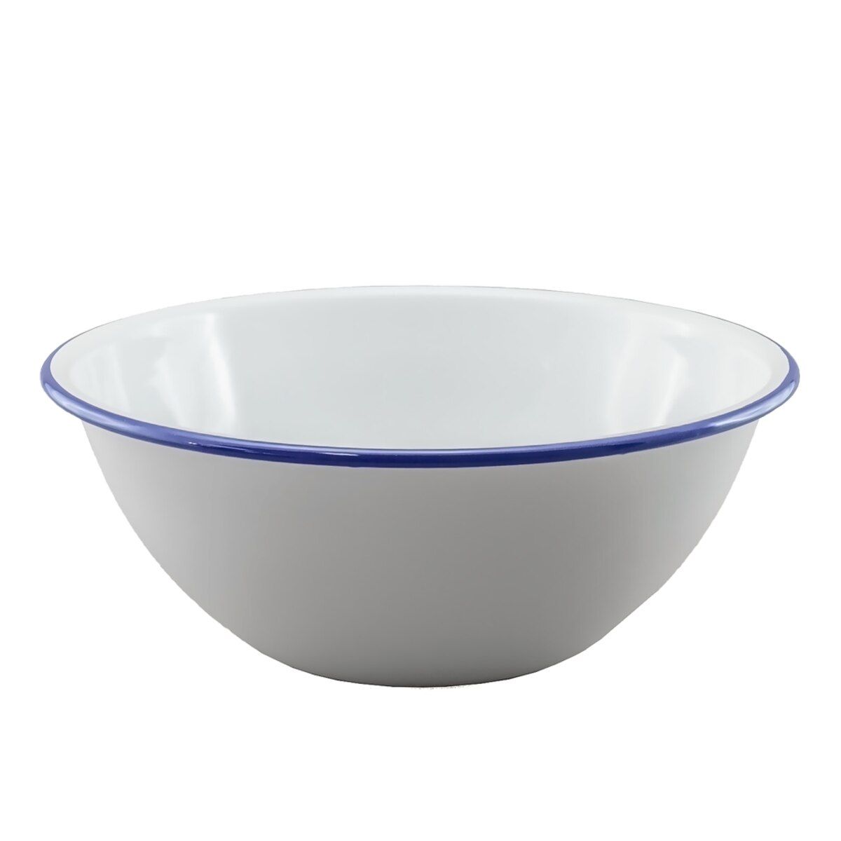 FALCON HOUSEWARES Mixing Bowl 24cm - White/Blue Rim