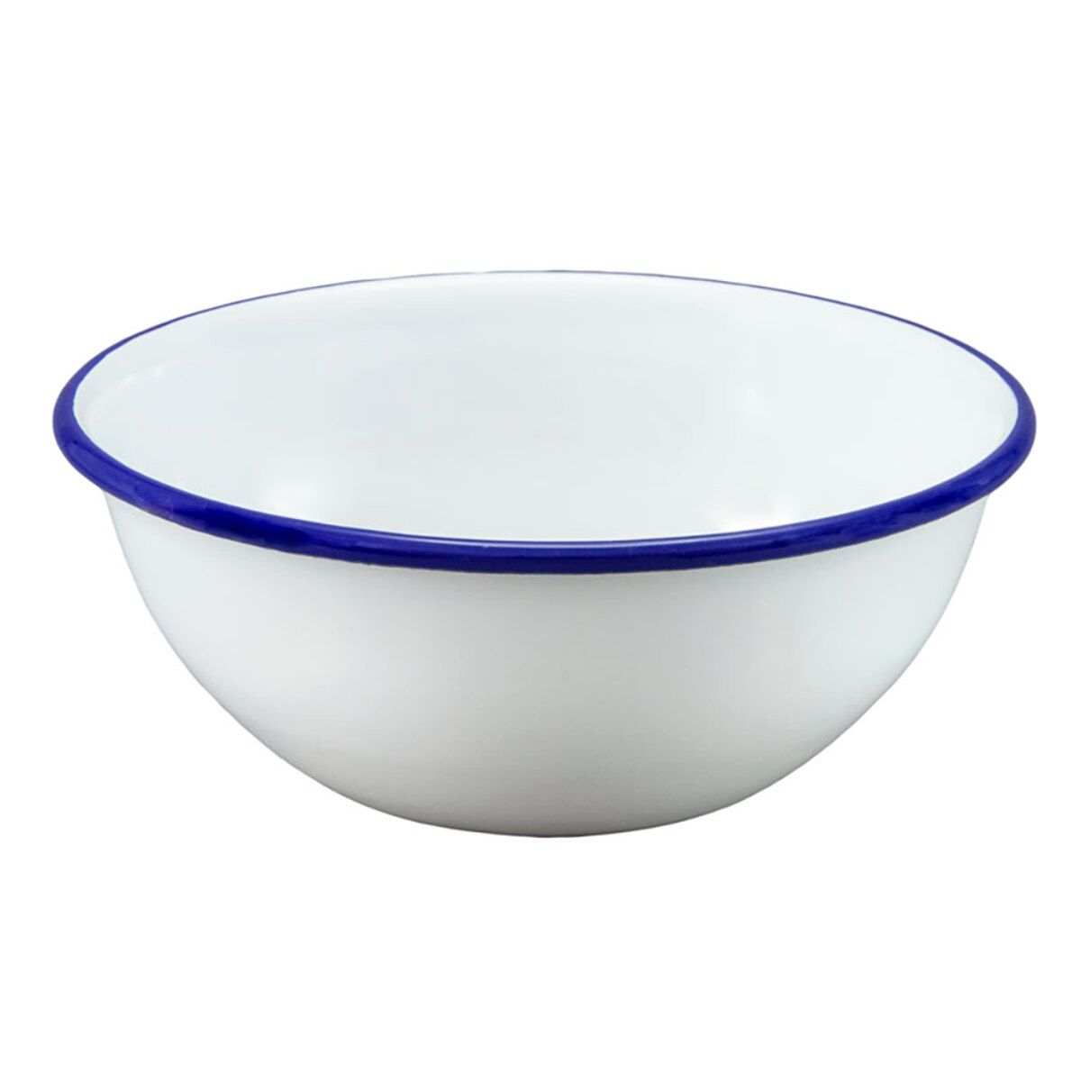 FALCON HOUSEWARES Cereal / Mixing Bowl 14cm White/BlueRim