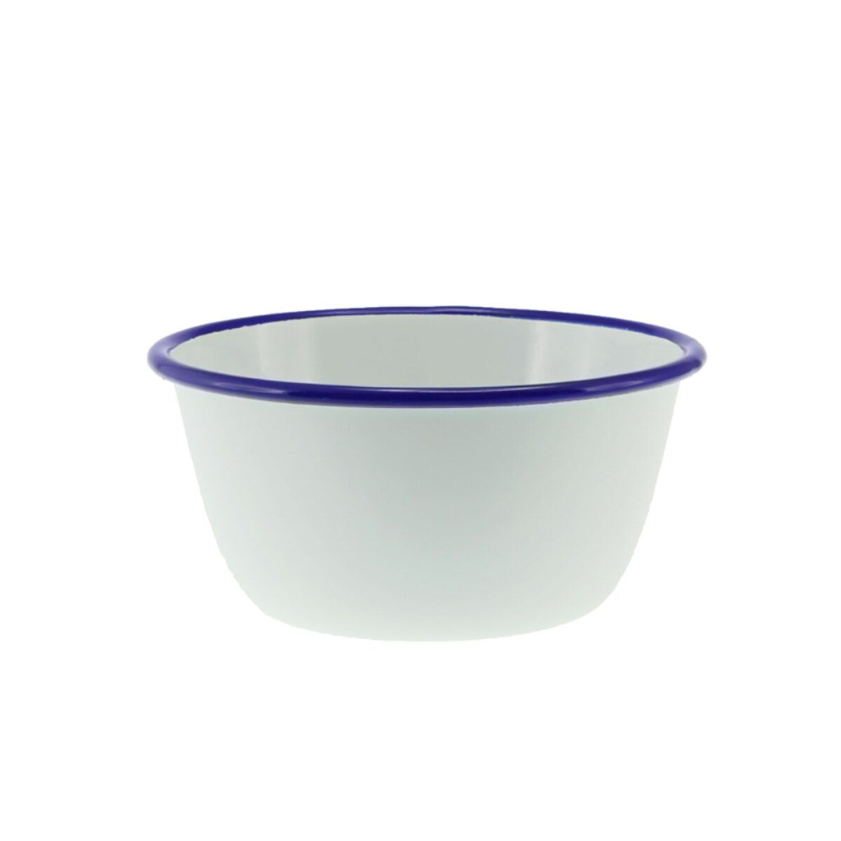 FALCON HOUSEWARES Pudding Basin 14cm/850ml - White/Blue Rim