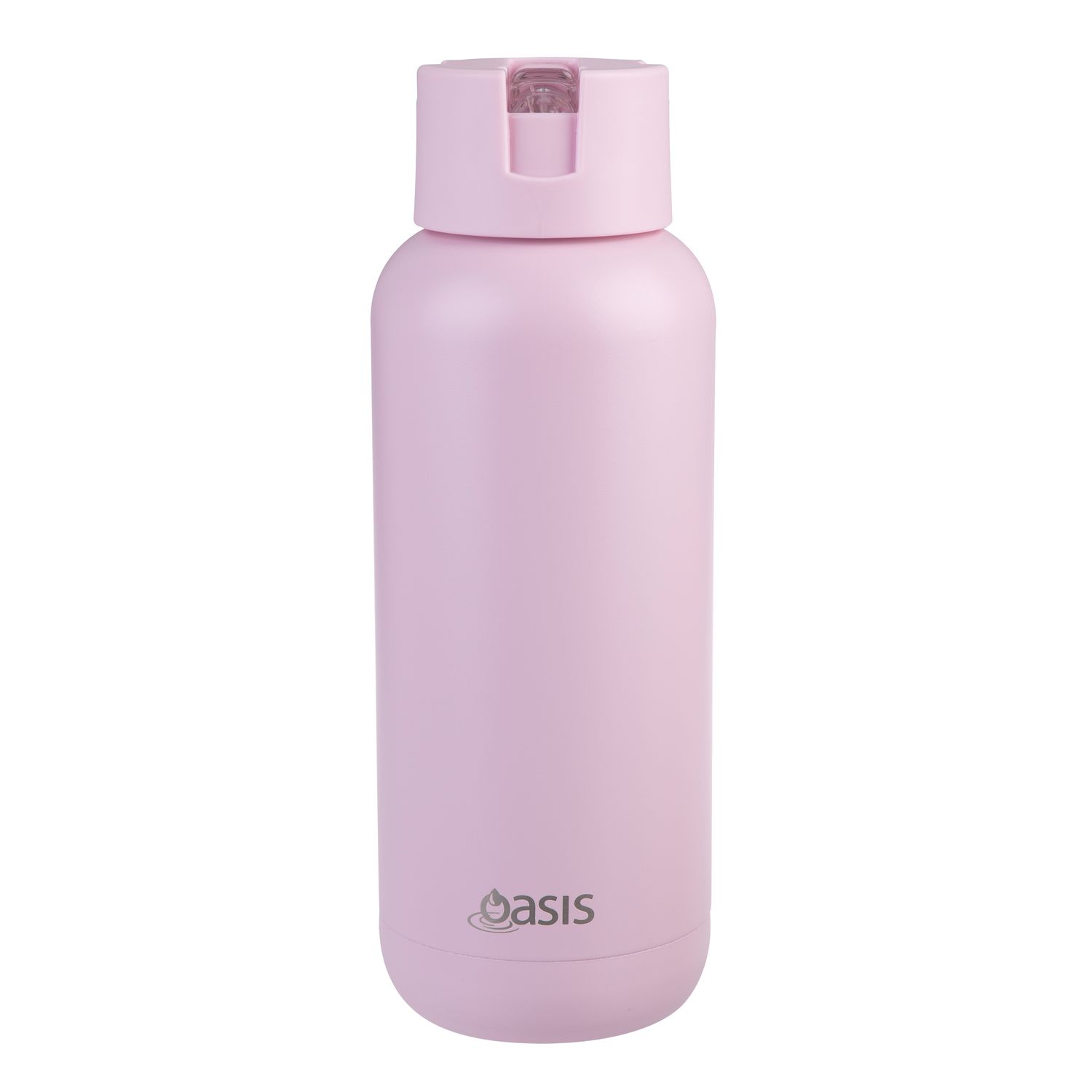 OASIS Ceramic Lined Stainless Steel Triple Wall Insulated Drink Bottle - 1Lt - Pink Lemonade