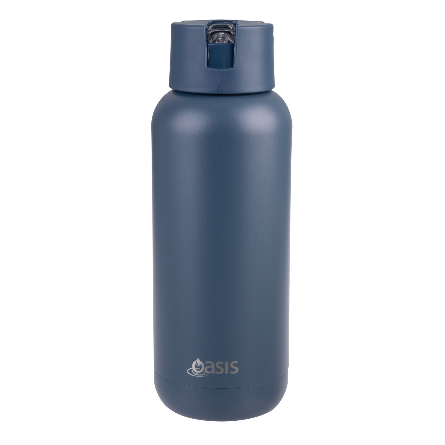 OASIS Ceramic Lined Stainless Steel Triple Wall Insulated Drink Bottle - 1Lt - Indigo