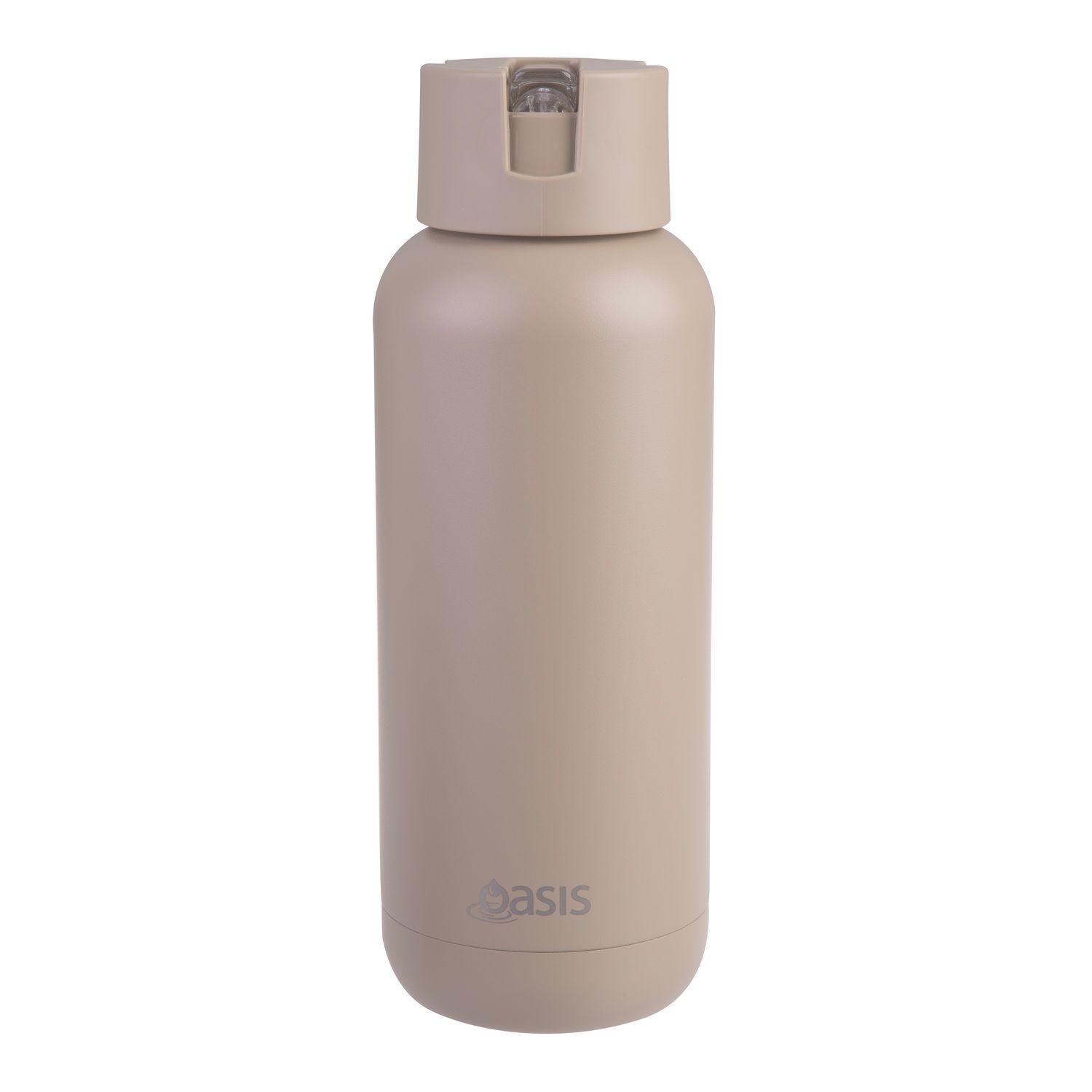 OASIS Ceramic Lined Stainless Steel Triple Wall Insulated Drink Bottle - 1Lt - Latte