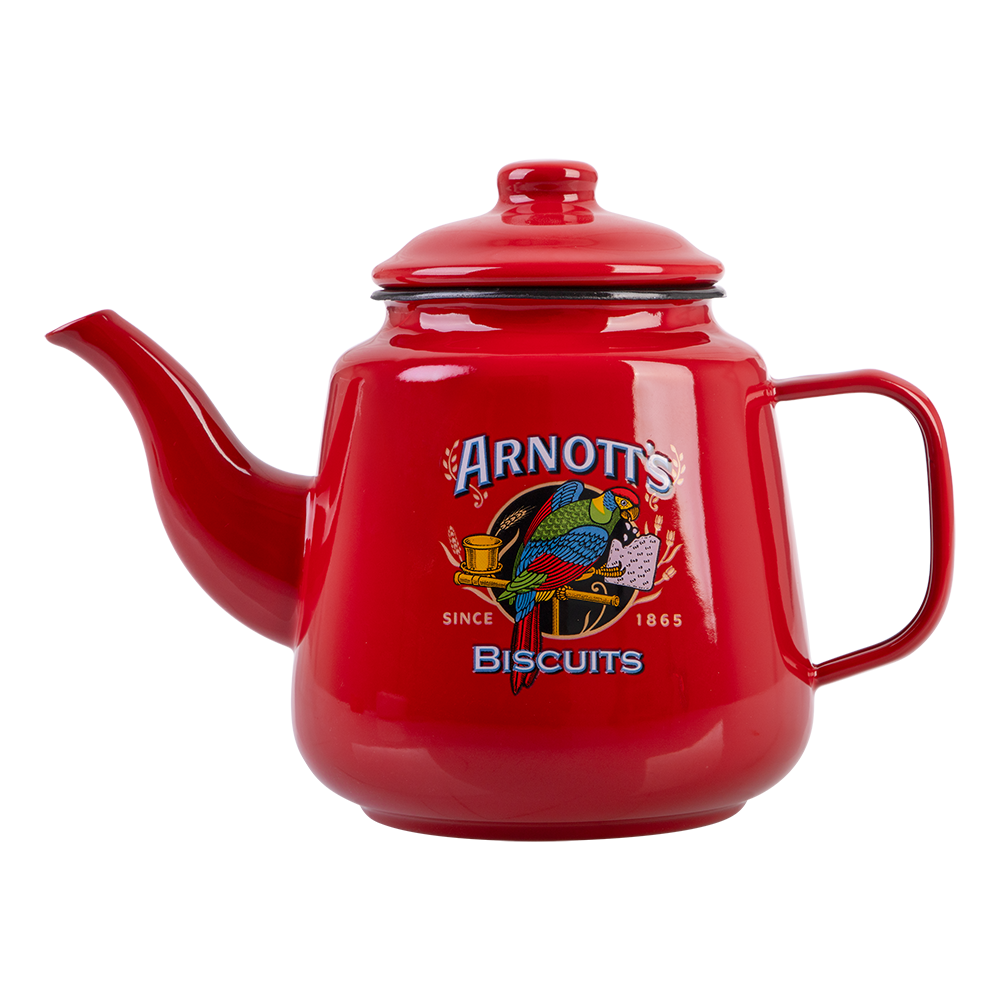 ROJO ENAMELWARE Rojo Imports - Enamel Teapot 1.4L - Arnotts - Red