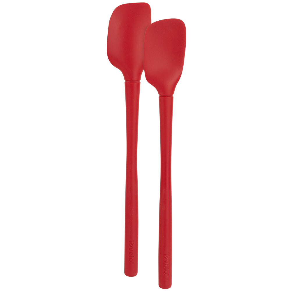 TOVOLO Flex - Core All Silicone Set 2 Mini Spatula/Spoonula - Cayenne